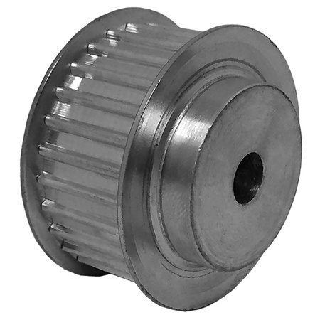B B MANUFACTURING 27AT5/28-2, Timing Pulley, Aluminum, Clear Anodized,  27AT5/28-2